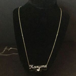 Name necklace “Karyme” rhinestone and stainless